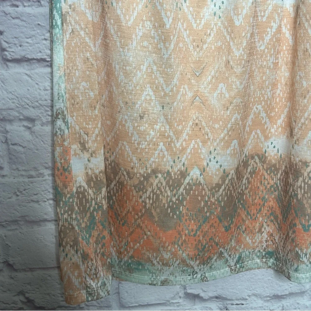 Ariat Bell Sleeve Southwestern Scoop Neck Shift Dress - Picture 8 of 12